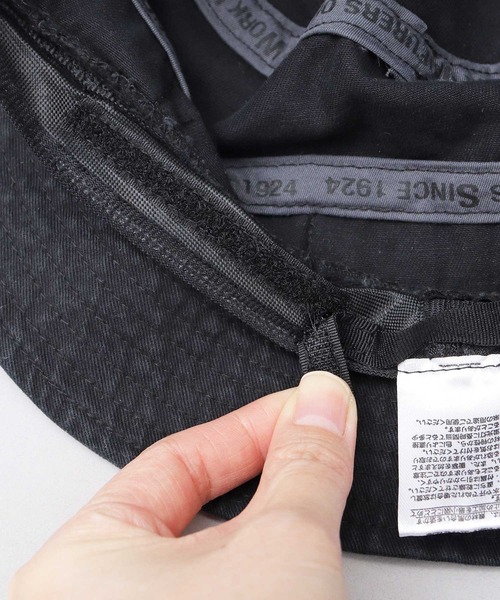 UNIVERSAL OVERALL（ユニバーサルオーバーオール）の「オレンジネームタグ ヴィンテージツイル サファリハット（ハット・メンズ・ブラック/カーキ・FREE）」の15枚目の写真