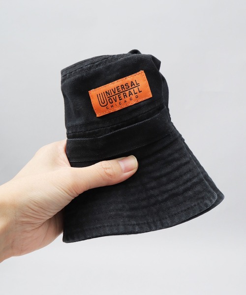 UNIVERSAL OVERALL（ユニバーサルオーバーオール）の「オレンジネームタグ ヴィンテージツイル サファリハット（ハット・メンズ・ブラック/カーキ・FREE）」の13枚目の写真