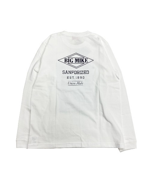 BIG MIKE ビックマイク/ ベーシックロゴ 長袖フロントバックプリントTシャツ ロンT // 102118305（Tシャツ/カットソー）｜BIG MIKE（ビッグマイク）