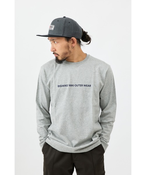 BIG MIKE ビックマイク/ ベーシックロゴ 長袖フロントバックプリントTシャツ ロンT // 102118305（Tシャツ/カットソー）｜BIG MIKE（ビッグマイク）