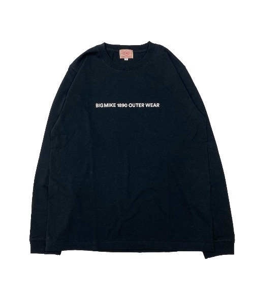 BIG MIKE ビックマイク/ ベーシックロゴ 長袖フロントバックプリントTシャツ ロンT // 102118305（Tシャツ/カットソー）｜BIG MIKE（ビッグマイク）