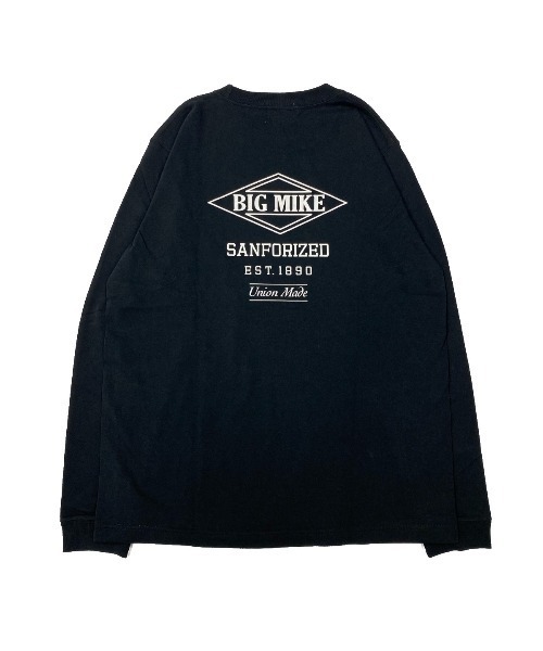 BIG MIKE ビックマイク/ ベーシックロゴ 長袖フロントバックプリントTシャツ ロンT // 102118305（Tシャツ/カットソー）｜BIG MIKE（ビッグマイク）