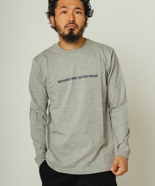 BIG MIKE ビックマイク/ ベーシックロゴ 長袖フロントバックプリントTシャツ ロンT // 102118305（Tシャツ/カットソー）｜BIG MIKE（ビッグマイク）