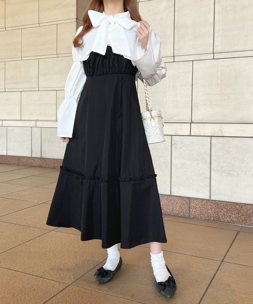 apres jour(アプレジュール)の「ボウタイマムルークブラウス【ZOZOTOWN限定アイテム】(シャツ/ブラウス・レディース・ブラック/ブラック系その他/オフホワイト・フリー/X-LARGE)」の10枚目の写真