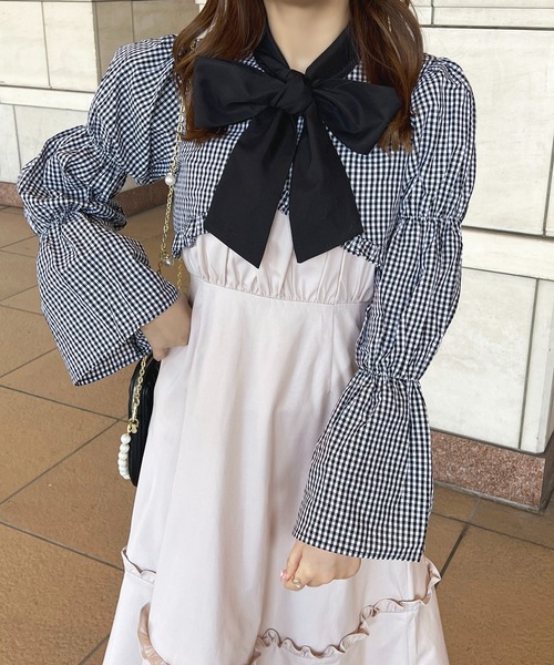 apres jour(アプレジュール)の「ボウタイマムルークブラウス【ZOZOTOWN限定アイテム】(シャツ/ブラウス・レディース・ブラック/ブラック系その他/オフホワイト・フリー/X-LARGE)」の17枚目の写真