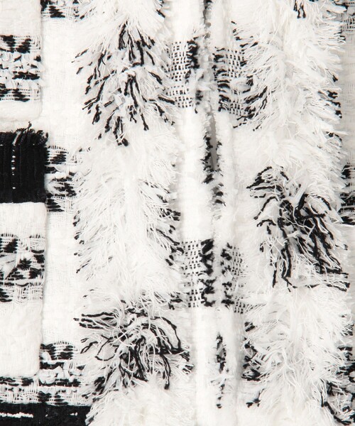 TOMORROWLAND.B ツイードブルゾン　ホワイト　ウール　シルク TOMORROWLAND.B ツイードブルゾン ホワイト ウール シルク シルク