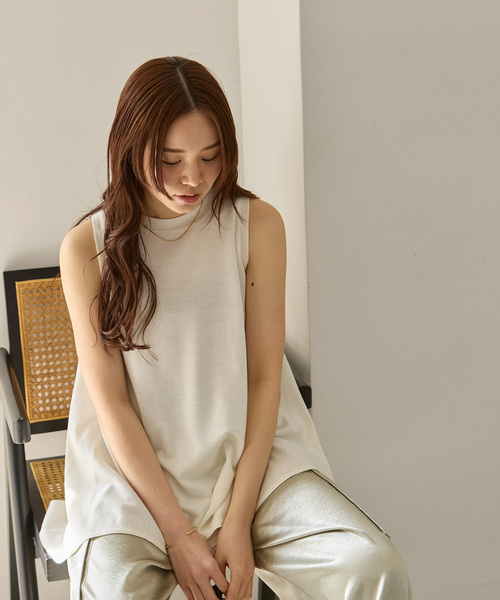 COGTHEBIGSMOKE（コグザビッグスモーク）の「COG THE BIGSMOKE HIBA TOP（Tシャツ/カットソー・レディース・ブラック/ブルー/ホワイト/ライトグレー・FREE）」の13枚目の写真