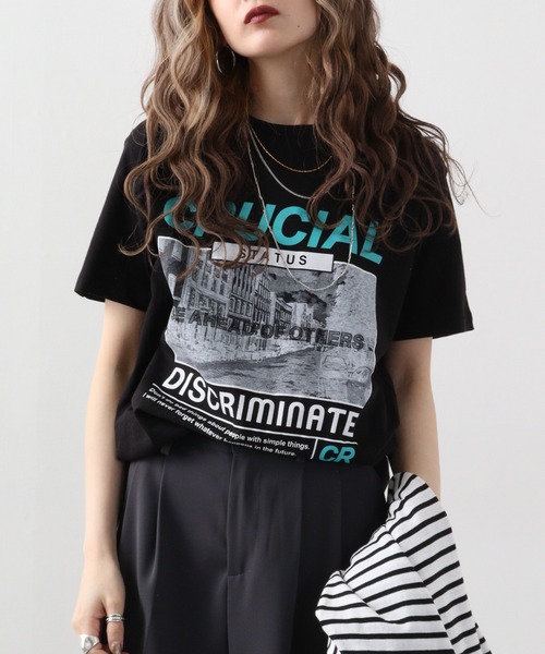 FUNALIVE(ファンアライブ)の「フォトプリント半袖クルーTシャツ(Tシャツ/カットソー・メンズ・ホワイト/ブルー系その他/モカ/スミクロ/グリーン系その他/ネイビー/ブラック系/ブラック/ホワイト系1/ホワイト系/ブルー系その他2/ピンク・LL/L/M)」の1枚目の写真