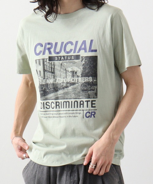 FUNALIVE(ファンアライブ)の「フォトプリント半袖クルーTシャツ(Tシャツ/カットソー・メンズ・ホワイト/ブルー系その他/モカ/スミクロ/グリーン系その他/ネイビー/ブラック系/ブラック/ホワイト系1/ホワイト系/ブルー系その他2/ピンク・LL/L/M)」の8枚目の写真