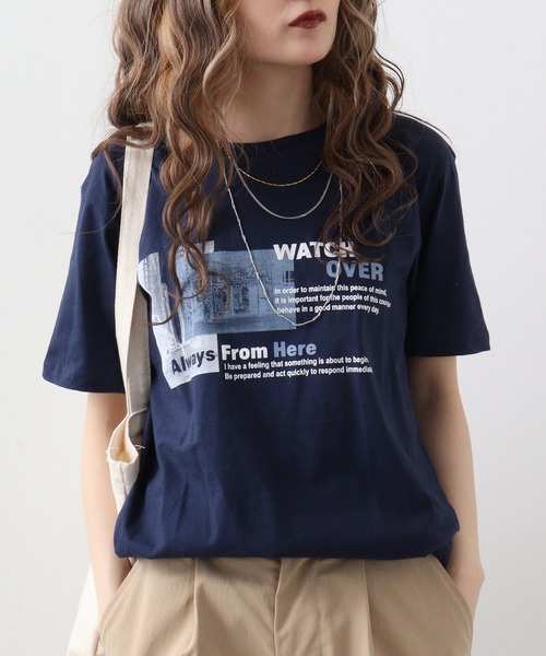 FUNALIVE(ファンアライブ)の「フォトプリント半袖クルーTシャツ(Tシャツ/カットソー・メンズ・ホワイト/ブルー系その他/モカ/スミクロ/グリーン系その他/ネイビー/ブラック系/ブラック/ホワイト系1/ホワイト系/ブルー系その他2/ピンク・LL/L/M)」の9枚目の写真