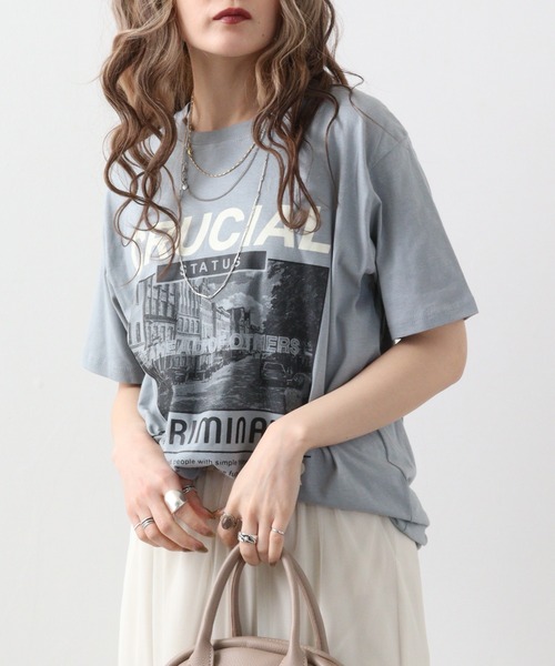 FUNALIVE(ファンアライブ)の「フォトプリント半袖クルーTシャツ(Tシャツ/カットソー・メンズ・ホワイト/ブルー系その他/モカ/スミクロ/グリーン系その他/ネイビー/ブラック系/ブラック/ホワイト系1/ホワイト系/ブルー系その他2/ピンク・LL/L/M)」の11枚目の写真