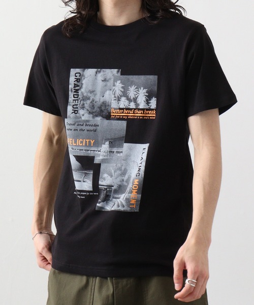 FUNALIVE(ファンアライブ)の「フォトプリント半袖クルーTシャツ(Tシャツ/カットソー・メンズ・ホワイト/ブルー系その他/モカ/スミクロ/グリーン系その他/ネイビー/ブラック系/ブラック/ホワイト系1/ホワイト系/ブルー系その他2/ピンク・LL/L/M)」の5枚目の写真