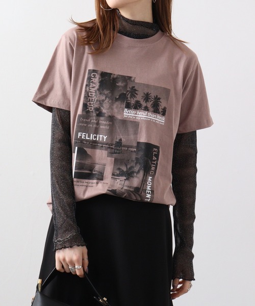 FUNALIVE(ファンアライブ)の「フォトプリント半袖クルーTシャツ(Tシャツ/カットソー・メンズ・ホワイト/ブルー系その他/モカ/スミクロ/グリーン系その他/ネイビー/ブラック系/ブラック/ホワイト系1/ホワイト系/ブルー系その他2/ピンク・LL/L/M)」の7枚目の写真