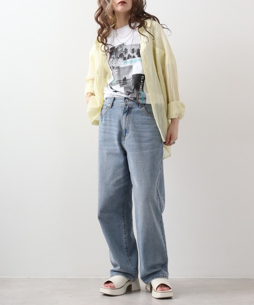 FUNALIVE(ファンアライブ)の「フォトプリント半袖クルーTシャツ(Tシャツ/カットソー・メンズ・ホワイト/ブルー系その他/モカ/スミクロ/グリーン系その他/ネイビー/ブラック系/ブラック/ホワイト系1/ホワイト系/ブルー系その他2/ピンク・LL/L/M)」の17枚目の写真