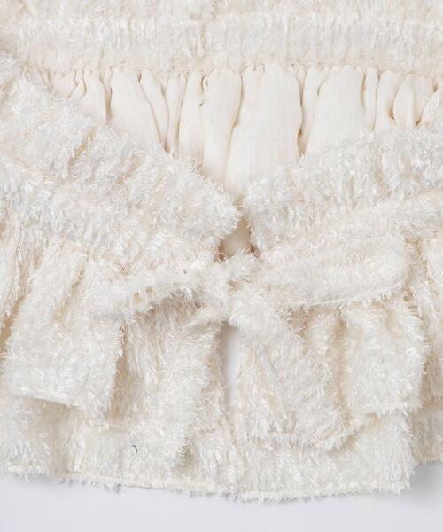 WEGO（ウィゴー）の「WEGO/シャギーマルチWAY付けフリル（付け襟・レディース・ブラック/オフホワイト・FREE）」の9枚目の写真