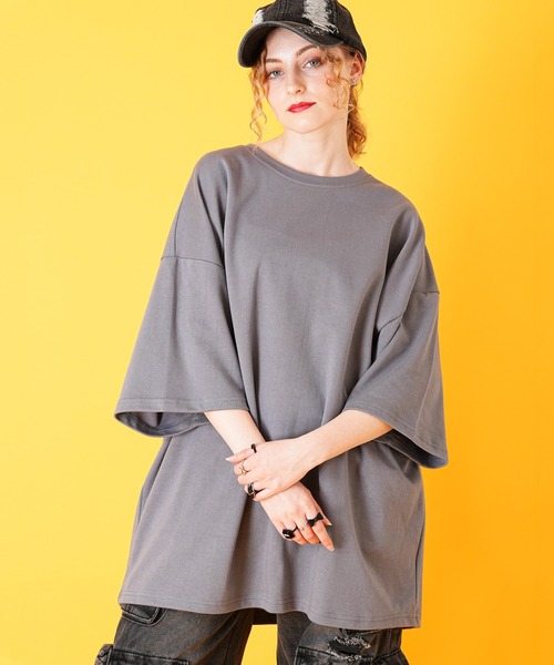 a.p.o.v.（エーピーオービー）の「a.p.o.v. カラーバリエーションビッグポンチTシャツ（Tシャツ/カットソー・メンズ・アッシュグレー/ホワイト/ブルーグレー/ブラック/ブルー/カーキ/グレー/イエロー/オレンジ・ONE SIZE）」の5枚目の写真