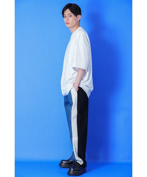 a.p.o.v.（エーピーオービー）の「a.p.o.v. カラーバリエーションビッグポンチTシャツ（Tシャツ/カットソー・メンズ・アッシュグレー/ホワイト/ブルーグレー/ブラック/ブルー/カーキ/グレー/イエロー/オレンジ・ONE SIZE）」の14枚目の写真