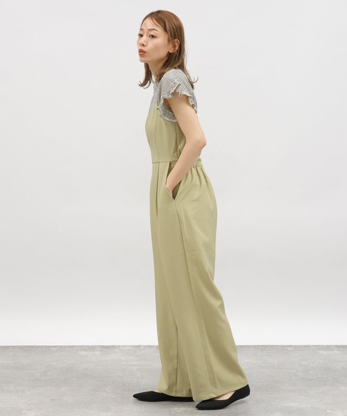 LAKOLE（ラコレ）の「スラブボーダーフリルTEE / 115429（Tシャツ/カットソー・レディース・ブルー/ブラウン/ホワイト×ブラック・SMALL/MEDIUM）」の5枚目の写真