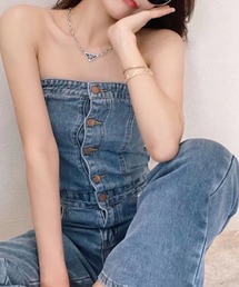 オールインワン ベアトップ サロペット」に該当するファッション通販  