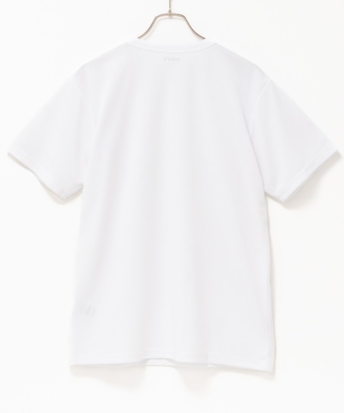 NAVY（ネイビー）の「NAVY 倍速DRY ジョーゼットショートスリーブTEE（Tシャツ/カットソー・メンズ・ブラック/ホワイト/チャコールグレー/ブルーグレー・S/M/XXL/XL/L）」の5枚目の写真