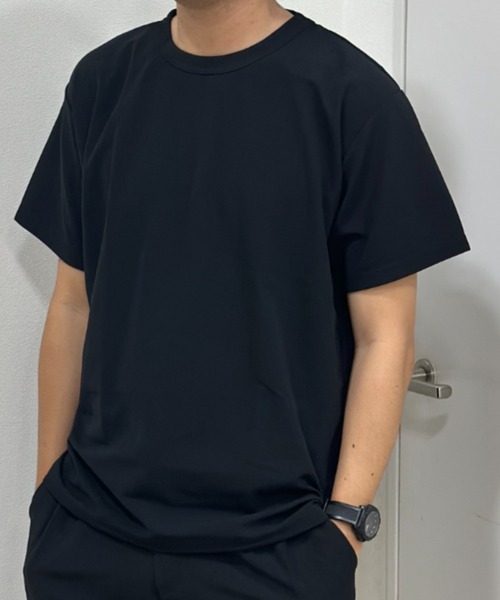 NAVY（ネイビー）の「NAVY 倍速DRY ジョーゼットショートスリーブTEE（Tシャツ/カットソー・メンズ・ブラック/ホワイト/チャコールグレー/ブルーグレー・S/M/XXL/XL/L）」の11枚目の写真