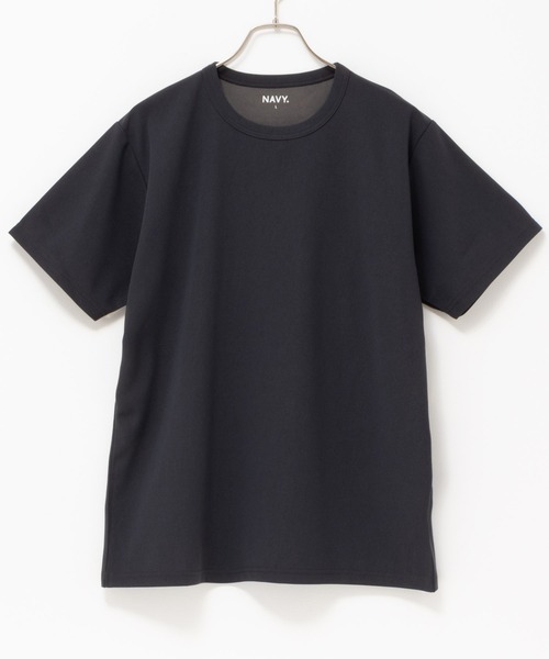 NAVY（ネイビー）の「NAVY 倍速DRY ジョーゼットショートスリーブTEE（Tシャツ/カットソー・メンズ・ブラック/ホワイト/チャコールグレー/ブルーグレー・S/M/XXL/XL/L）」の13枚目の写真