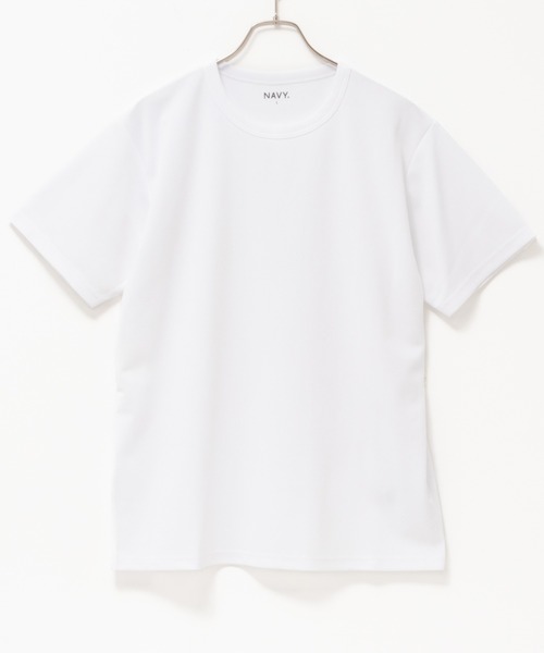 NAVY（ネイビー）の「NAVY 倍速DRY ジョーゼットショートスリーブTEE（Tシャツ/カットソー・メンズ・ブラック/ホワイト/チャコールグレー/ブルーグレー・S/M/XXL/XL/L）」の14枚目の写真