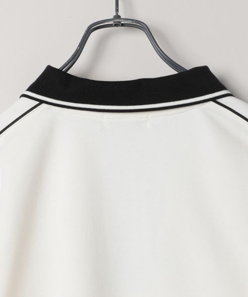 JEANASIS（ジーナシス）の「バイカラーラインショートポロ/115357（ポロシャツ・レディース・ホワイト系その他/ブラック系その他・FREE）」の6枚目の写真