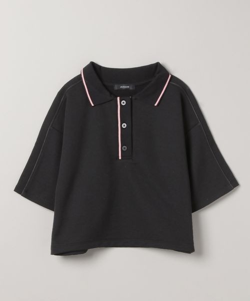 JEANASIS（ジーナシス）の「バイカラーラインショートポロ/115357