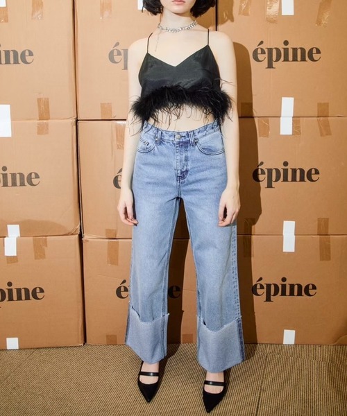 トップス epine feather fur bustier epine(エピヌ)の「epine feather fur bustier(キャミソール