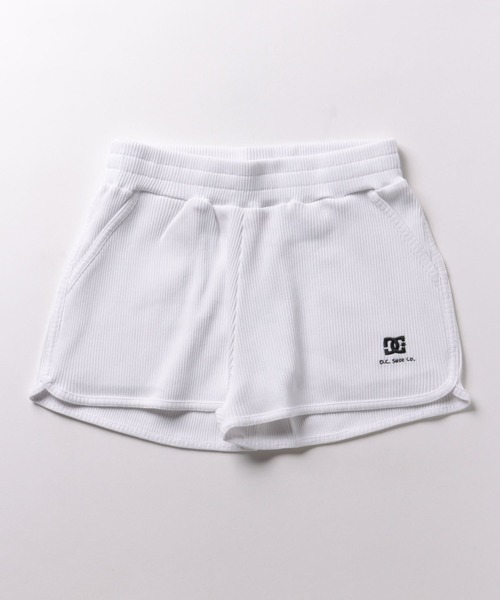DC SHOES(ディーシーシューズ)の「24 WS TELECO SHORT/DCウエストゴムスウェットショーツ(スウェットパンツ・レディース・ホワイト/ブラック・SMALL/MEDIUM)」の1枚目の写真