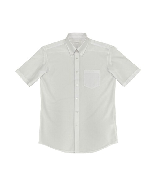 COMME CA ISM(コムサイズム)の「【イージーケア】ポリエステルトリコット ボタンダウン 半袖シャツ(シャツ/ブラウス・メンズ・ホワイト・X-LARGE/LARGE/MEDIUM/SMALL)」の12枚目の写真
