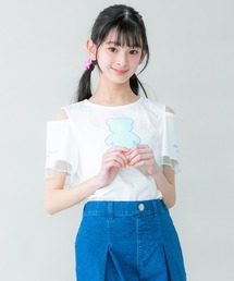 JENNI belle（ジェニィベル）の「【WEB限定】防蚊肩あきクマTシャツ（Tシャツ/カットソー・キッズ）」
