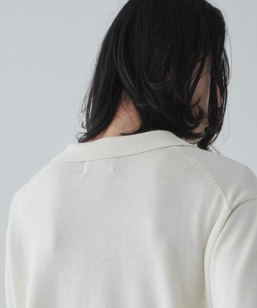 THE STANDARD（ザスタンダード）の「WEGO/スキッパーニットポロ（ニット/セーター・メンズ・オフホワイト/ダークグレー・MEDIUM/LARGE）」の16枚目の写真