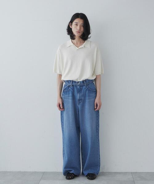 THE STANDARD（ザスタンダード）の「WEGO/スキッパーニットポロ（ニット/セーター・メンズ・オフホワイト/ダークグレー・MEDIUM/LARGE）」の19枚目の写真