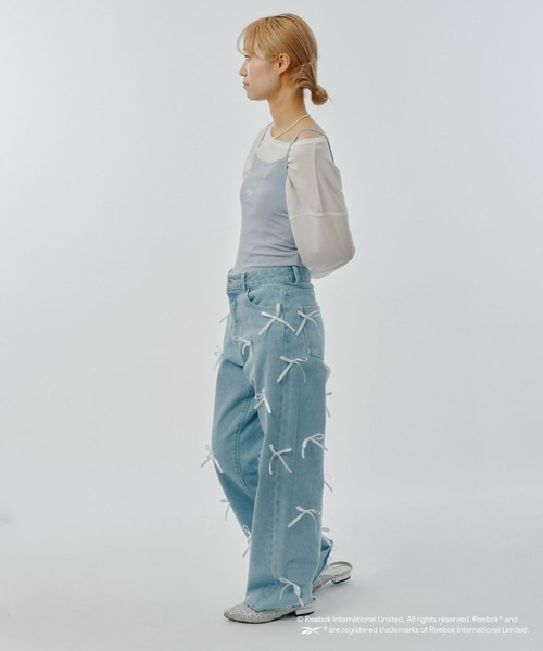 Reebok（リーボック）の「【WEB限定】【Reebok別注】サークルロゴリブキャミソール（キャミソール・レディース・ブラック/ホワイト/スカイブルー・MEDIUM）」の16枚目の写真