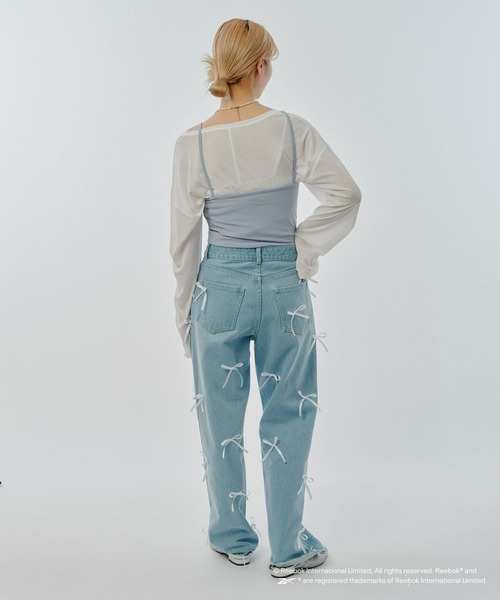 Reebok（リーボック）の「【WEB限定】【Reebok別注】サークルロゴリブキャミソール（キャミソール・レディース・ブラック/ホワイト/スカイブルー・MEDIUM）」の17枚目の写真