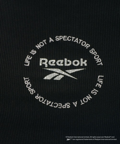 Reebok（リーボック）の「【WEB限定】【Reebok別注】サークルロゴリブキャミソール（キャミソール・レディース・ブラック/ホワイト/スカイブルー・MEDIUM）」の10枚目の写真