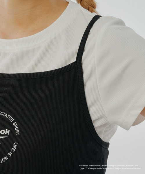 Reebok（リーボック）の「【WEB限定】【Reebok別注】サークルロゴリブキャミソール（キャミソール・レディース・ブラック/ホワイト/スカイブルー・MEDIUM）」の11枚目の写真