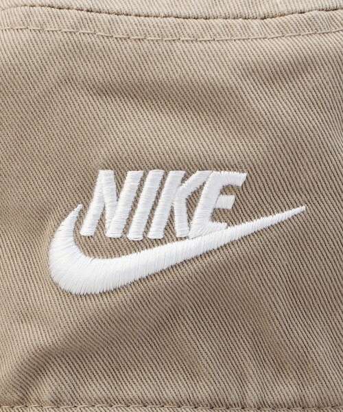 NIKE（ナイキ）の「NIKE（ナイキ）ウォッシュバケットハット／WASH BUCKET HAT（ハット・レディース・ブラック/ホワイト/ベージュ・FREE）」の6枚目の写真