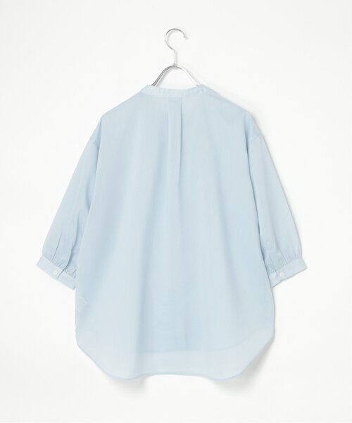 ikka(イッカ)の「シアストライプバンドカラーシャツ(シャツ/ブラウス・レディース・チャコール/ブルー系/ベージュ・M/L/S)」の17枚目の写真