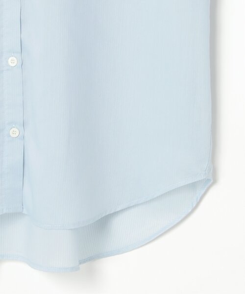 ikka(イッカ)の「シアストライプバンドカラーシャツ(シャツ/ブラウス・レディース・チャコール/ブルー系/ベージュ・M/L/S)」の20枚目の写真