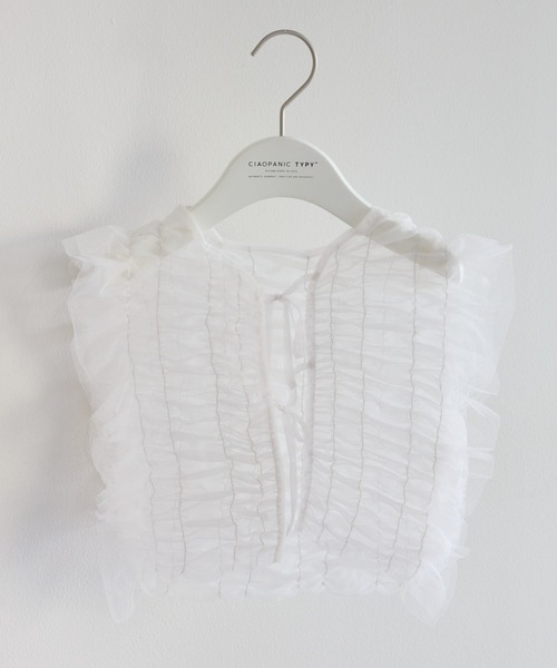 CIAOPANIC TYPY（チャオパニックティピー）の「■【KIDS】2WAY縦シャーリングベスト（タンクトップ・キッズ・ブラック/ホワイト・XX-LARGE/X-LARGE/MEDIUM）」の3枚目の写真