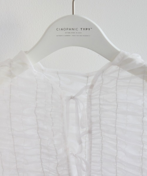 CIAOPANIC TYPY（チャオパニックティピー）の「■【KIDS】2WAY縦シャーリングベスト（タンクトップ・キッズ・ブラック/ホワイト・XX-LARGE/X-LARGE/MEDIUM）」の6枚目の写真