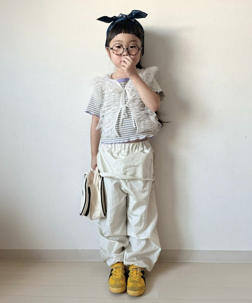 CIAOPANIC TYPY（チャオパニックティピー）の「■【KIDS】2WAY縦シャーリングベスト（タンクトップ・キッズ・ブラック/ホワイト・XX-LARGE/X-LARGE/MEDIUM）」の21枚目の写真