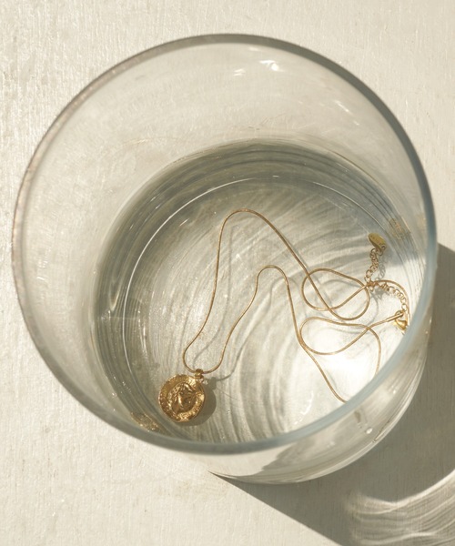 GOLDY（ゴールディ）の「【金属アレルギー軽減】コイン × スネーク チェーン ステンレス ネックレス（ネックレス・レディース・ゴールド/シルバー・FREE）」の4枚目の写真