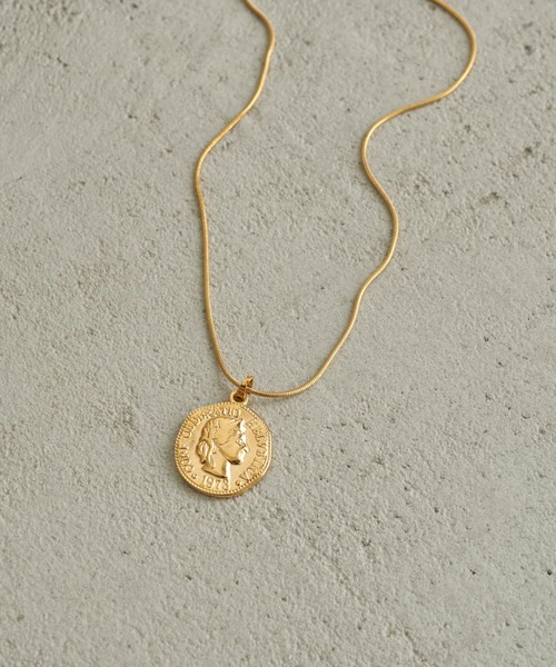 GOLDY（ゴールディ）の「【金属アレルギー軽減】コイン × スネーク チェーン ステンレス ネックレス（ネックレス・レディース・ゴールド/シルバー・FREE）」の14枚目の写真