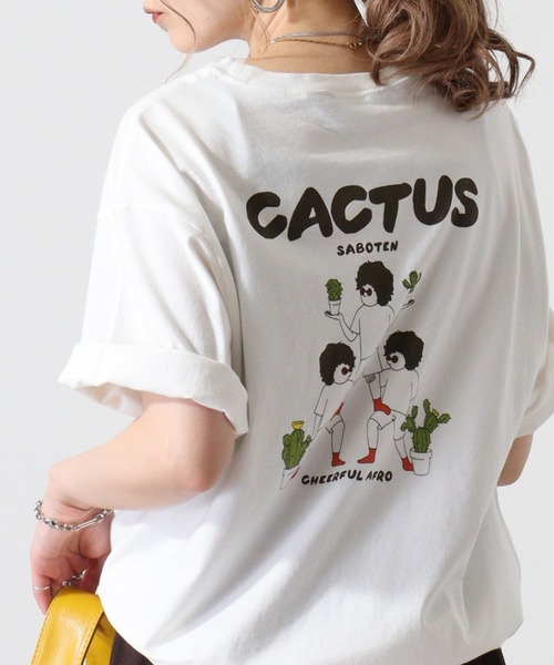 KRIFF MAYER（クリフメイヤー）の「Afro-kun short sleeve T-shirt / アフロくん半袖Ｔシャツ unisex（Tシャツ/カットソー・メンズ・ホワイト系/オフホワイト/グレー/グレー系/チャコールグレー/チャコール・M/L/XL）」の2枚目の写真