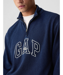 GAP（ギャップ）の「GAPロゴ ヘビーウェイト ハーフジッププルオーバー(ユニセックス)（スウェット）」