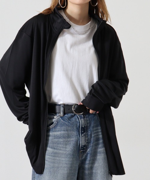 atONE(アットワン)の「atONE トラックトップジャケット(ポリジン加工)(その他アウター・レディース・ブラック/ライトピンク/チャコールグレー・M/LL/L)」の15枚目の写真